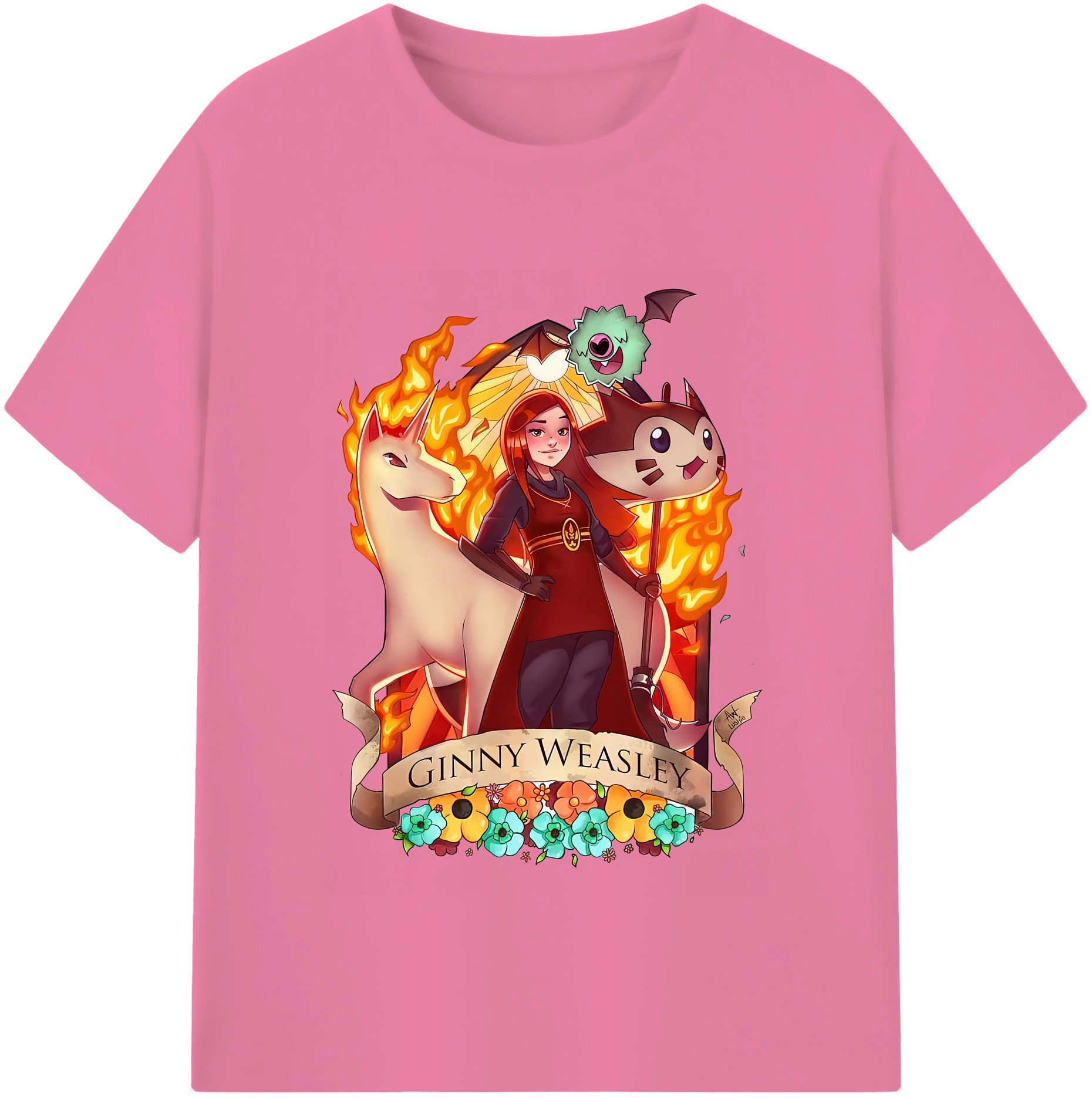 （画像用） Harry Potter ハリー・ポッターシリーズ 綿100％半袖Tシャツ（フロントプリント）